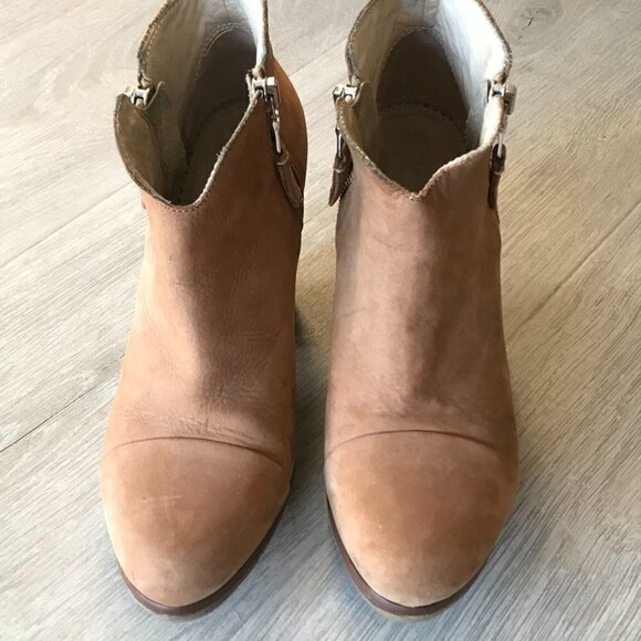 Rag & Bone Booties Womens Size 6 Brown Tan Margot Suede Leather Boots Fall Wear - Picture 3 of 14